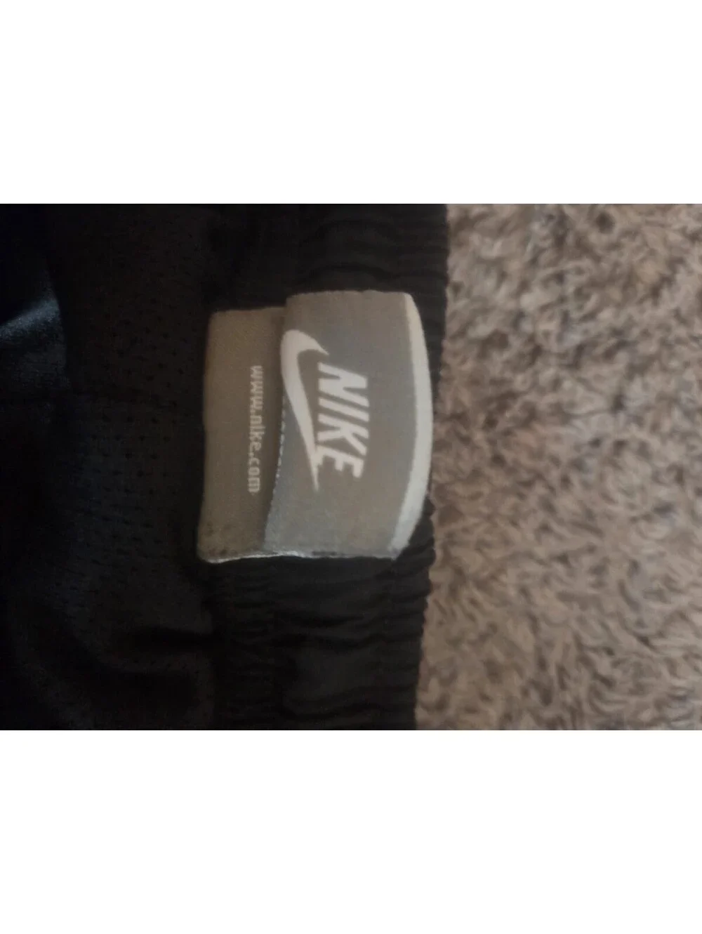 Vintage Y2K Nike Boys Track Pants Black White Side Stripe Youth Large